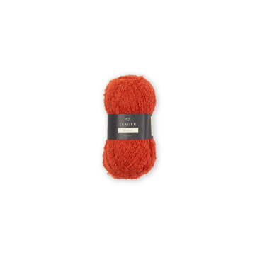 Isager Bouclé: Orange Rød