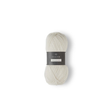 Isager Highland Wool: Råhvid